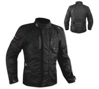 Blouson Etanche 4 Saisons Protections Renforts Thermique Textile Moto Noir