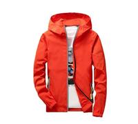Blouson Ete Homme Vestes Mi Saison des années 70 Blousons de travail d'extérieur Manteaus en softshell jean col montant poches décontractée tendance pour printemps té légère