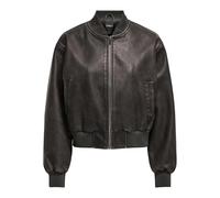 ONLY Femme Onljane Otw En Cuir Synthétique Délavé Blouson Bomber, Chocolate Brown, S EU