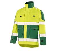 BLOUSON FLUO TECH JAUNE FLUO / VERT AMAZONIE HAUTE VISIBILITE CEPOVETT - 22-9282-8267-720 XS