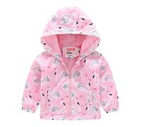 Blouson Garçon Fille Vestes Coupe Vent Garçons Blousons Automne Hiver Enfant Manteaus Capuche Réversible Doublure Polaire Maille pour Randonnée Printemps