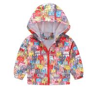 Blouson Garçon Fille Vestes Coupe Vent Garçons Blousons Militaire Manteaus Capuche Réversible Doublé Enfant Randonnée Printemps pour Concert Plein Air