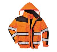 Portwest Blouson HiVis 3 en 1, Couleur: Orange/Noir, Taille: L, C466OBRL