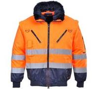 Portwest - Blouson pilote PJ50 - 3 en 1 haute visibilité - Orange Taille L