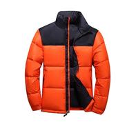 Blouson Homme Court Imprimé Tendance Capuche Fourrure Synthétique Coupe Unisexe Jeune Adulte Rembourrage Dense pour Un Hiver Stylé Et Chaud Veste Courte Chaude