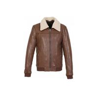 Blouson homme en cuir Trader Oakwood Ref 57665 Tan XXXL