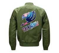 Blouson Homme Hiver Zippée Fai-ry Ta-il, Veste de Travail Homme avec Col Montant, Manteau Classique pour Outdoor Décontracté, Épaissir(Green,5XL)
