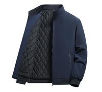 Blouson Homme INSFITY - Doublé polaire - Col montant - Manches longues - Poignet côtelé - Chaud Hiver XXL