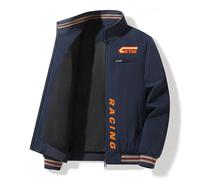 Blouson Homme K. T. M, Jacket Doux Casual à Capuche pour D'hiver, Avec Poches Idéale Pour L’automne Et L’hiver, Manches(Dark Blue,3XL)