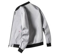 Blouson Homme Léger Veste Bomber Casual Coupe-Vent Transition Veste Aviateur Jacket Printemps Eté Manteau de Randonnée Sweatshirt sans Capuche Chaude et Décontractée Manteaux pour L'extérieur