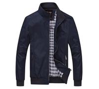 Blouson Homme Léger Vestes demi-saison de Printemps Blousons sport loisirs Manteaus en matelassée cuir col montant poches Manteau d'hiver décontracté baseball respirante imperméable