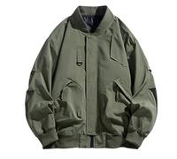 Blouson Homme Mi Saison Jackets Automne Hiver Décontracté Color Plus Taille Big and Tall Fermeture Éclair Extérieur Sport Manteau Jacket