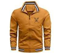 Blouson Homme Mi Saison, Vestes décontractées pour Hommes, légères, Confortables et élégantes, à Porter au Quotidien pour l'automne et l'hiver, avec Fermeture éclair, parfaites pour Une Association
