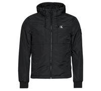 Blouson hommes Calvin Klein Jeans PADDED HOODED HARRINGTON JACKET Noir EU M