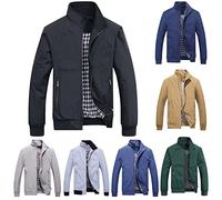 Blouson Hommes Léger été Vestes Casual Coupe-Vent Transition Bomber Blouson
