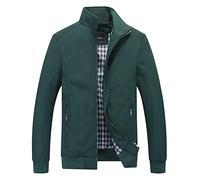 SHENGFU Blouson Hommes Léger Été Vestes Casual Coupe-Vent Transition Bomber Blouson (Color : Green, Size : 5XL)