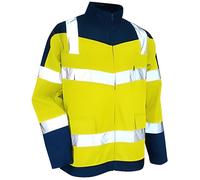 Blouson HV zéro métal à col montant Classe 3 - Gamme Haute Visibilité - PRECAUTION - MARINE- JAUNE FLUO - 2170 - LMA Lebeurre XXXL