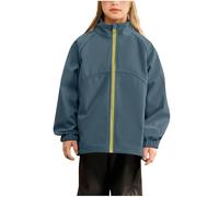 Blouson Imperméable Filles, Veste de Pluie pour Enfant Fille Manteaux Imperméables sans Capuche Fermeture éclair Coupe Vent Légère Vestes de Pluie Vêtement de plein air 4-16 Ans