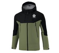Blouson Imperméable Homme Super.natur-al, Coupe Vent Légère Softshell, Veste légère pour hommes printemps automne, Vintage(Green,2XL)