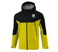 Blouson Imperméable Homme Super.natur-al, Coupe Vent Légère Softshell, Veste légère pour hommes printemps automne, Vintage(Yellow,L)