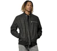 Kaporal, Veste, pour Homme, 100% Viscose, Col motard, Coupe Fitted, Couleur Black, Taille XL