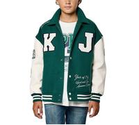 Blouson - KAPORAL - MEDDY - Bimatière - Col et poignets bord-côte bicolore - Fermeture boutonnée 12 ans