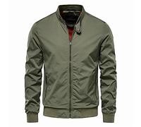 Blouson Léger Homme, Veste D'extérieur Bomber Homme Coup-Vent De L'aviateur Thin Classique Blouson De Moto Imperméable Vestes De Randonnée Veste De Travail Saharienne Hommes Jacket