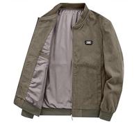 Blouson léger pour homme Vestes Mi Saison des années 70 Blousons d'aviateur course Manteaus en matelassée cuir col montant poches chic Style universitaire imperméable coupe vent hiver
