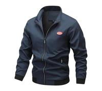 Blouson léger pour homme Vestes Mi Saison des années 70 Blousons de travail d'extérieur Manteaus en softshell jean grande taille zippée chic Style universitaire sport running course