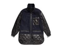 Blouson longue en peluche femme - G-STAR - teddy wmn - Mazarine blue - doublure matelassée L