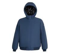 Blouson marine uni à capuche avec une coupe droite et 2 poches zippées M
