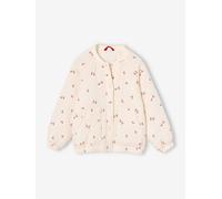 Blouson matelassé style bomber en gaze de coton fille vanille 6A