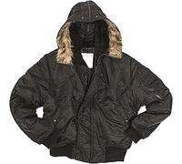 Mil-Tec Mixte Blouson N2b Basic Noir Veste, Noir, L EU