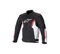 Alpinestars AST-1 V2 Air Veste textile moto, noir-blanc-rouge, taille S pour homme