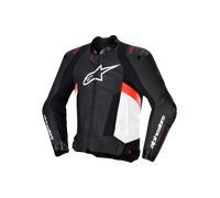 Alpinestars Missile V3, veste en cuir 46 Noir/Blanc/Rouge Néon Noir/Blanc/Rouge Néon