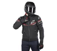 Alpinestars Sektor V2 Hoodie de moto, noir-rouge, taille M