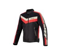Alpinestars T-Dyno Air Blouson textile de moto, noir-rouge-beige, taille M pour homme