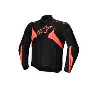 Alpinestars T-Jaws V4 Veste textile de moto imperméable, noir-rouge, taille 3XL pour homme