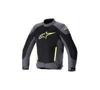 Alpinestars T-SP X Superair Veste textile de moto, noir-gris-jaune, taille 3XL pour homme