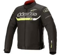 Alpinestars T-SP S Ignition Veste textile de moto imperméable à l’eau, noir/jaune, Taille 3XL