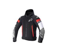Alpinestars Zaca Air Veste textile de moto, noir-blanc-rouge, taille M pour homme