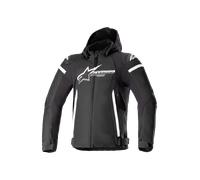 Alpinestars Zaca, veste textile imperméable XXL Noir/Blanc Noir/Blanc