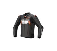 Blouson Moto en Cuir Alpinestars Missile V2 Ignition Noir/Rouge54 Noir,Rouge
