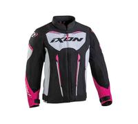 Blouson moto enfant Ixon striker air - noir/blanc/fushia - 14 ans 8 ans