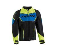 Ixon Striker Air Veste textile de moto pour enfants, noir-bleu-jaune, taille 8 ans pour des gamins