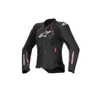 Blouson Moto Femme Alpinestars Stella Dusk Noir/Blanc/Rose Diva38 Noir,Blanc,Rose Diva