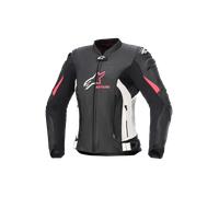 Alpinestars Veste moto Stella GP Plus R V4 Femmes cuir/textile noir-blanc-rose taille 46