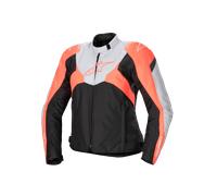 Alpinestars Stella T-Jaws V4 imperméable dames motocycle textile veste, noir-gris-rose-orange, taille L pour femmes
