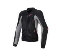 Blouson Moto Femme Alpinestars Stella Troop-Air Noir/Gris cendré/Rose FluoS Noir,Gris cendré,Rose Fluo