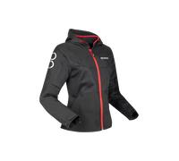 Bering Profil Veste textile de moto pour femmes, noir-rouge, taille 46